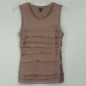 Ann Taylor Petite Purple Sleeveless Blouse S